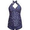 Herzmutter Costume da Bagno Gravidanza - Tankini Premaman - Neckholder - Due Pezzi per Donna Incinte - Costumi Mare Maternitá - 7100