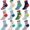 SkiBeaut 12 paia di calzini antiscivolo in cotone per bambini da 1-3/3-5/5-7 anni