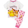 Pokémon Pigiama Pikachu e Eevee con Increspature, Pigiama Lungo o Corto 5-6 Anni