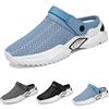 FJZFXKZL Sandali estivi ortopedici da uomo traforati, pantofole leggere comode e traspiranti in mesh(Blue,42 EU)