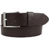 BELTINGER Cintura in pelle bovina pieno fiore 3,5 cm | Cintura in denim per donna uomo 35mm | Cintura Chino Cintura per abito | Marrone 90cm