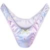 Landofgenie Slip Gaff Modellante Discreto per Crossdresser, Intimo Modellante a Nascondere Gaff Stampato per Persone Transgender, Arcobaleno, XL