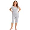 Leedya Pigiama Donna Primaverile Estivo in Cotone 100% - Canotta Senza Maniche e Pantalone Pinocchietto 3/4, Fresco e Traspirante, Comfort Fit, Made in Italy