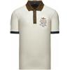 Aeronautica Militare Polo PO1908 da Uomo, Camicia, t-Shirt, Maniche Corte, Frecce Tricolori (IT, Testo, XXL, Regular, Regular, 73078 Beige Chiaro)