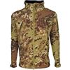 ALGI Giacca Termica Soft Shell con Cappuccio SUMMIT MIMETICA VEGETATO