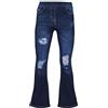 A2Z 4 Kids Jeans Denim Bambina Comodo Elastico Jeggings Campana Strappato Pantaloni Svasati Moda Tendenze Jeans per Bambine età 5-6, 7-8, 9-10, 11-12 & 13 Anni