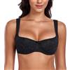 DotVol Reggiseno Donna Push-up Reggiseno con con Scollo a V Intimo Convertibile Multiuso