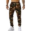 Cicilin Pantaloni Jogger Uomo Palestra Tapered Pantaloni Della Tuta Regular Fit con Tasche Cotone Camo Twill Jogging Pantaloni Verde militare M