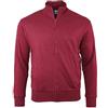 Siry Work Felpa Leggera Be Board Art. 9114 100% Cotone con Tasche e Zip Intera M-L-XL-XXL-3XL (S-Rosso India)