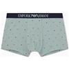 Emporio Armani Boxer da Uomo con Motivo Classico, Verde, XXL