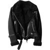 Generic Donne Inverno Faux Shearling Pelle di Pecora Giacche In Pelle Finta Spessa Calda Pelle Scamosciata Agnelli Corti Moto Cappotti Marrone