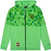 MINECRAFT Felpa Bambino | Felpa Bambino Giochi | Maglione con Zip | Felpe Ragazzo | Verde 6-7 Anni