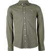 Coveri Polo manica lunga modello camicia in cotone piquet elasticizzato, Verde M