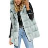 Cocila Gilet Con Cappuccio Senza Maniche In Finta Pelliccia Da Donna Guanti Tattici Grey S Giacconi Invernali Da Donna Giubbotto Jeans Corto Primaverile Giubbino Giacchetto Di Pelle Giacche