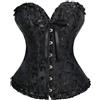 Bvxchg Corsetto addominale da donna, corpetto intero, vintage, corsetto, corsetto sottoseno, nero, l, M