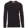 Ergos Workwear Payper - PINETA T-Shirt Girocollo in Cotone a Manica Lunga da Uomo Colore: NERO, Taglia: 5XL