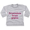gadgeteventi FELPA BAMBINO PERSONALIZZABILE PRIMA INFANZIA (grigio, 6-12 mesi)