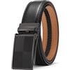 SENDEFN Cinture da Uomo, Cintura Uomo con Cricchetto Automatica, Larghezza 35 mm, Trim Regolabile, Cintura Uomo Pelle Adatto per Abbigliamento da Lavoro e Casual con Confezione Regalo