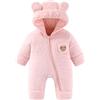 WYTbaby Newborn - Tuta da neve invernale in pile, con cappuccio, per bambini, 0-12 mesi