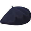 Melegari Berretto Basco Donna | 100% Lana | Roma Beret | Made in Italy (Blu Scuro 69)