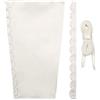 GRYUIRY Corsetto da donna con lacci e cerniera, regolabile, in raso, per abiti da ballo, Avorio, 16