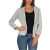 malito more than fashion Malito Classico Blazer nella Base-Look Giacca Camicetta Elegante Ufficio 1651 Donna (L, Grigio Chiaro)
