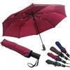 JAGUAR Ombrello Pieghevole Antivento Firmato, Mini Ombrello Piccolo Tascabile con Apertura Automatica, Ombrellino per Viaggio, da Tenere in Auto Sempre Pronto all'Uso (Misura Chiuso: 28,5cm) Bordeaux