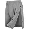 Landofgenie Short Unisex Post-Op Staccabile Fitness | Apertura Laterale Staccabile, Vita Elastica, 2 Tasche, Recupero Ginocchio/Anca, Fitness, Corsa