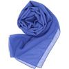 MAPIMANIA - Stola Elegante Donna Color Blu Jeans per Cerimonia e Matrimonio Made in Italy, Scialle coprispalle estivo Chiffon 200x80, Sciarpa Copri spalle per abito