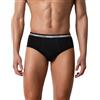 Intimitaly Liabel - (Pacco da 6) Slip Uomo Cotone Elasticizzato - Bielastico - Mutande Uomo Cotone Intimo Mutande Uomo Colorate alla Moda Bianchi Neri Grigio LS101 (S, Assortiti)