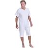 FERRUCCI COMFORT Pigiama Sanitario Estivo Maniche Corte Pantaloni Corti - 9012/6 - Cerniera sul Dorso e Interno Gambe, per Anziani, Alzheimer, Incontinenza (IT, Testo, M, Regular, Regular, Maschile)