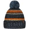 Barts Goser, berretto a maglia da uomo a righe con pompon, Blu, Taglia unica