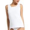 Liabel Confezione da 3 Canottiere Donna Caldo Cotone 100% - Canotta Intima Spalla Larga Elegante con Finiture in Raso Elasticizzato(Bianco,XL)