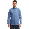 La Primula Verde Camicia di Lino Uomo, Maniche Lunghe, Button Down, PClub, Anche in Taglie Calibrate, dalla Small alla 6XL, in 9 Colori, Tinta Unita
