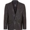 Infinity Leather Uomo Blazer in Pelle Morbido in Vera Pelle Italiana Giacca Aderente Cappotto