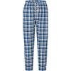 El Búho Nocturno Pantaloni Pigiama Uomo Lungo - 100% Cotone Flanella Invernale Caldo o Popeline Traspirante - Tasche Vita Elastica Coulisse Patta Bottoni - 100% Cotone, Blu 8898, XL