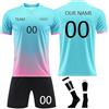 JKJFJKA Maglia Calcio per Bambini Adulti Set di Maglie da Calcio Bambino/Uomo Maglietta Completo Tuta Completino da Allenamento per Il Calcio Camicia Pantaloncini e Calzini