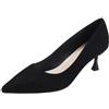 Generico Decollete Donna Tacco Alto 36-42 EU con Tacco 7cm in Pelle Sintetica Scarpe Decolte Eleganti Comode Punta Décolleté Vintage da Cerimonia Tacchi Heels Dance per Ufficio Feste Lavoro,Nero,42