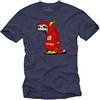 MAKAYA T-Shirt Uomo Divertenti - Flash Bradipo Magliette Supereroi