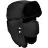 DOXHAUS Unisex Padiglione Auricolare Inverno, Trapper, Trapper, Cappello Bomber, Conservazione Caldo Mentre Pattinaggio, Sci o Altre attività all'Aria Aperta, Nero