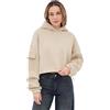 Johnny Urban Cropped Hoodie Donna e Uomo Beige - Carly - Felpa Corta con Cappuccio con vestibilità Oversize - Crop Pullover con Cappuccio Corto - Oversize