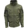 ALGI Giacca Termica Soft Shell con Cappuccio SUMMIT Verde Militare