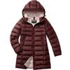 Blauer Giubbino Impermeabile Trench Lunghi Imbottito Piuma da Donna, Piumino Lungo Agnes 3037 24WBLDK03037 215gr. (IT, Testo, XS, Regular, Regular, 578KN Bordeaux)