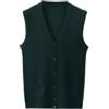 Generisch Cashmere Uomo Cardigan Gilet con Una Fibbia Scollo A V Colore Puro Lana Camicia Senza Collare Tipo di Corpo Combinato Gilet Senza Cardigan Uomo Nero Girocollo, verde, L