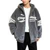 Generic Giacche da uomo 2026 foderato in pile giacca con cappuccio invernale caldo Softshell capispalla antivento leggero cappotto termico isolante per attività all'aperto casual, Grigio, M