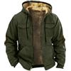 Meaunzyl Giacca Invernale Uomo Calda Giubbotto in Pile Media Lunghezza Parka con Cappuccio Staccabile Spesso Antivento Cappuccio Casual Capotti Idrorepellente Outdoor Uomo con Tasca