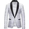 Generico Uomo Abito da Uomo con Paillettes Abito Giacca da Abito a Due Bottoni Paillettes Blazer Slim Fit Abiti da Cena da Matrimonio Smoking Per Carnevale Spettacoli