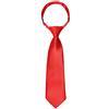 Kajeer Cravatte per ragazze ragazzi Cravatta pre-legata - Cravatte scolastiche regolabili Cravatta formale in raso per uniforme scolastica per bambini (Rosso, Uomo)