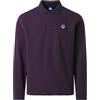NORTH SAILS Polo Uomo ML in piqué di Cotone Bio con Patch Logo