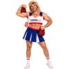 Fun Shack Costume Cheerleader Uomo - Vestito Addio al Celibato e Carnevale per Party e Feste a Tema, Abito Divertente Uomo, M